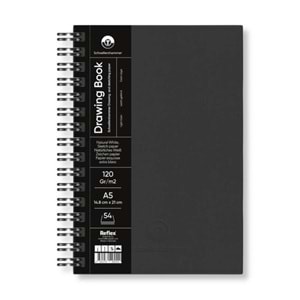 Schoellershammer Drawing Pad Siyah Sert Kapak Çizim Defteri 120 gr A5 54 Yaprak