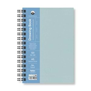 Schoellershammer Drawing Pad Açik Mavi Sert Kapak Çizim Defteri 120 gr A5 54 Yaprak