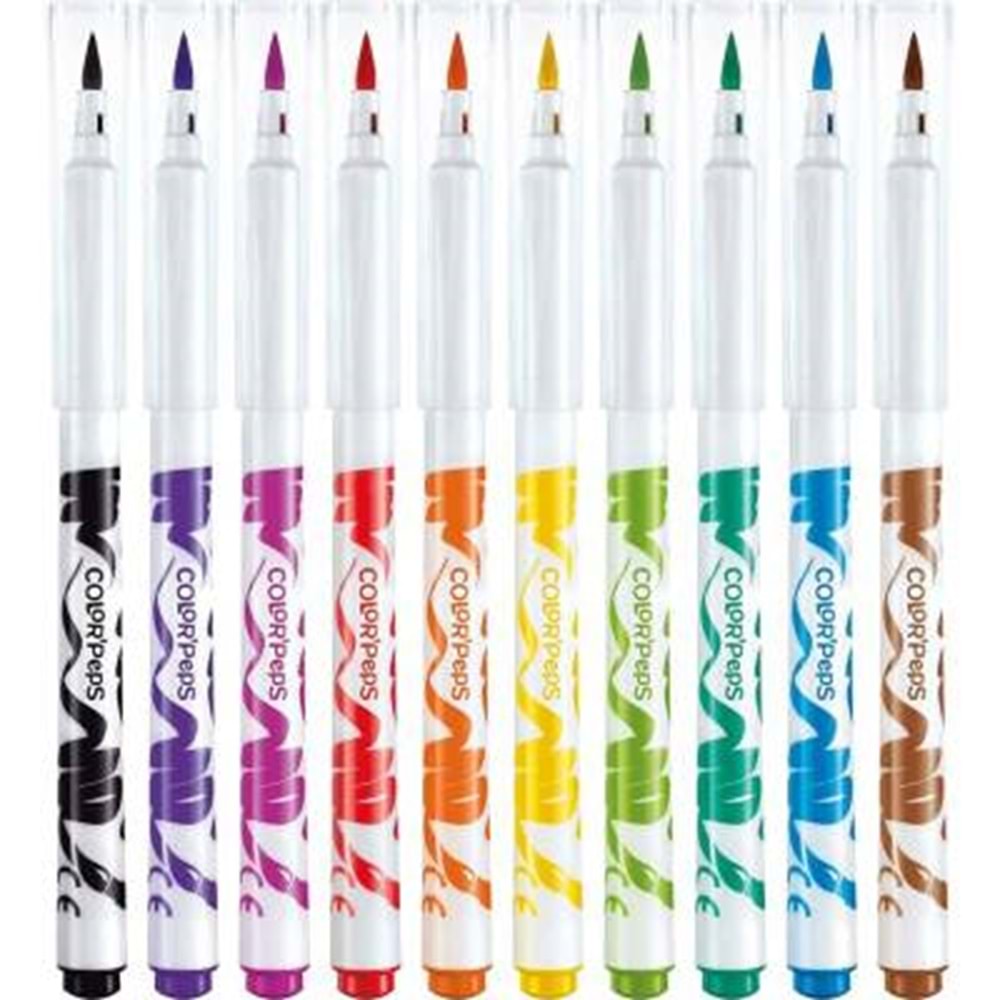 Maped Color'Peps Brush Fırça Uçlu Keçeli Kalem 10'lu 848010