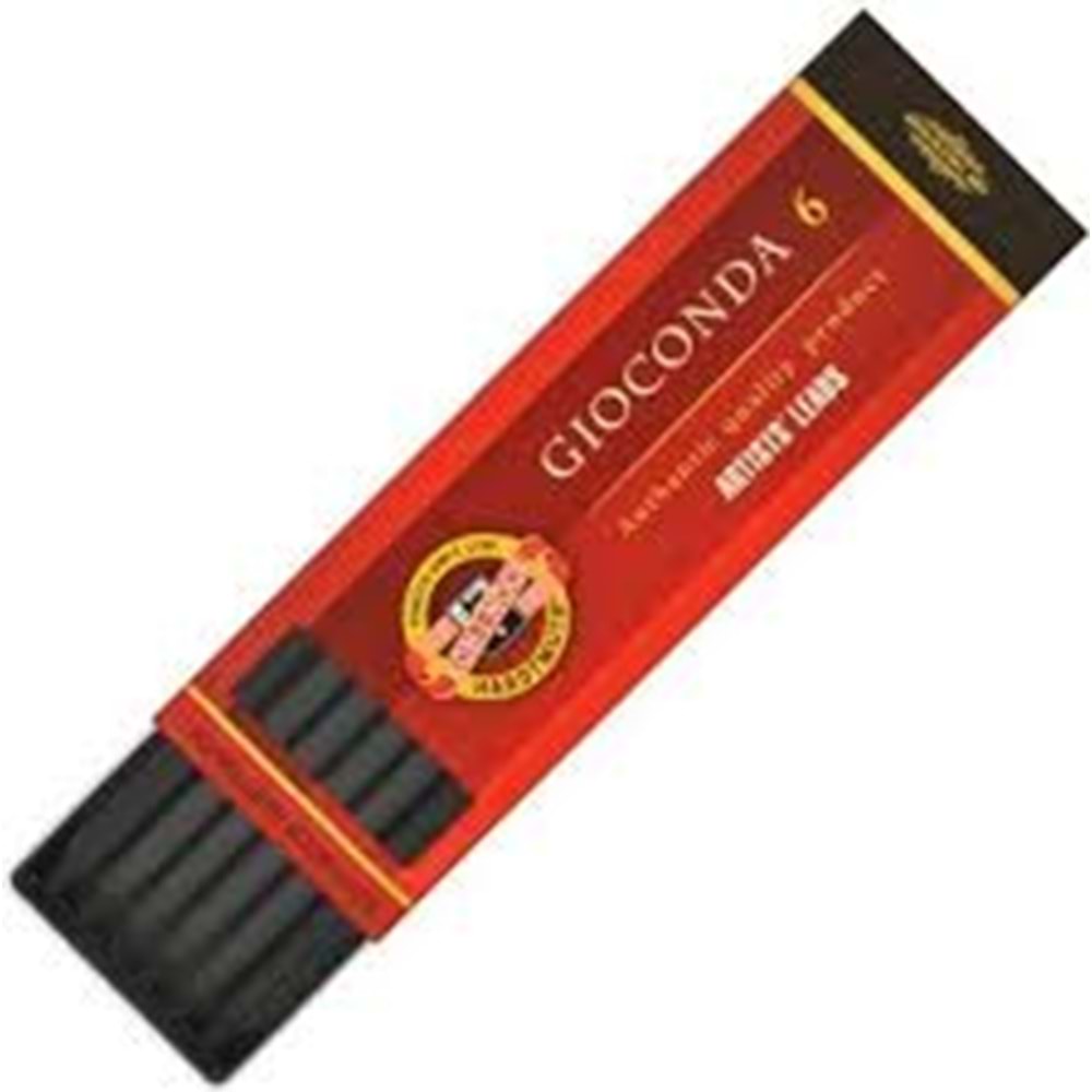 Koh-i Noor 5.6 mm Portmin Ucu Charcoal Kömür 6'li Kutu