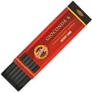 Koh-i Noor 5.6 mm Portmin Ucu Charcoal Kömür 6'li Kutu