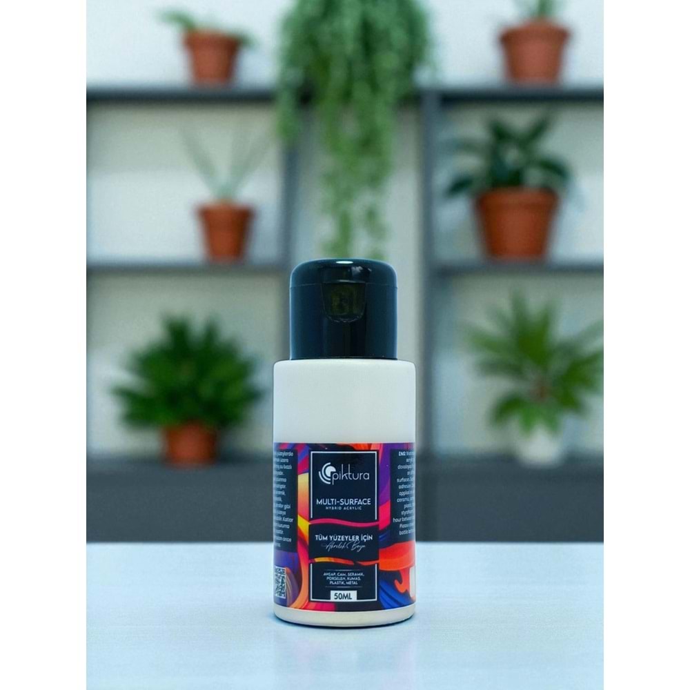 Piktura Akrilik Multisurface Boya 50Ml Sıcak Beyaz