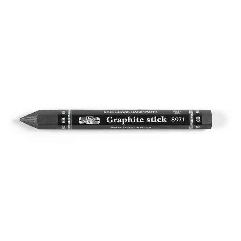 Koh-i Noor Jumbo Graphite Stick 6B Agaçsiz Kalin Grafit Füzen Kalem