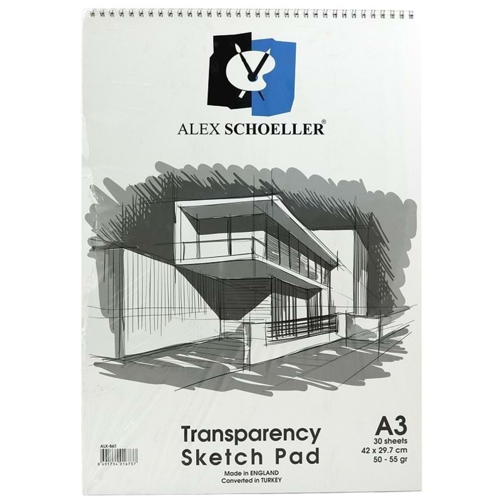 Alex Schoeller Transparency Sketch Pad Eskiz Blogu 50/55 gr. A3
