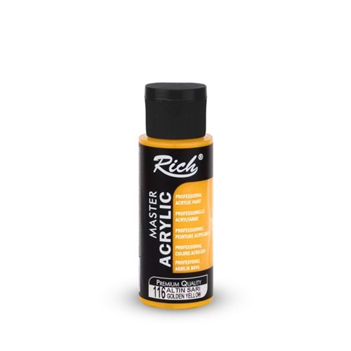 Rich Master Akrilik Boya 60 ml Altın Sarı 116
