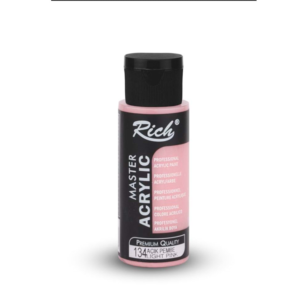 Rich Master Akrilik Boya 60 ml Açık Pembe 134