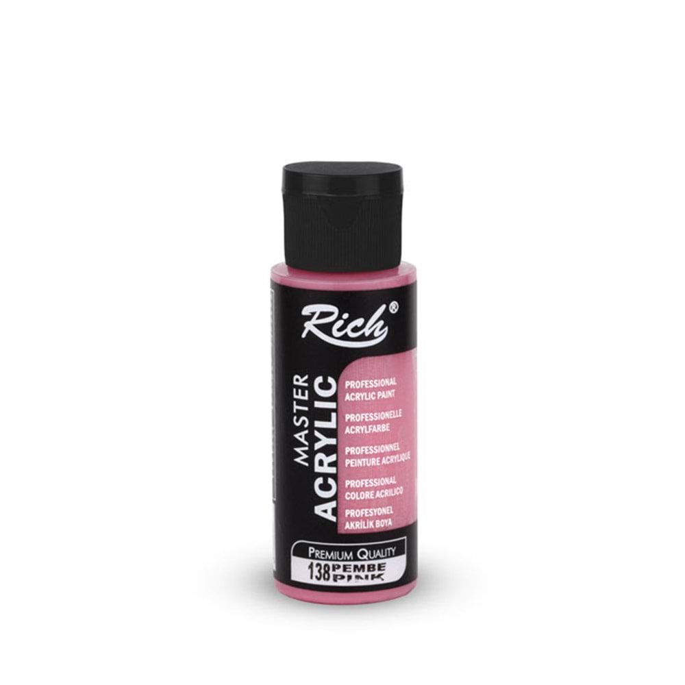 Rich Master Akrilik Boya 60 ml Pembe 138