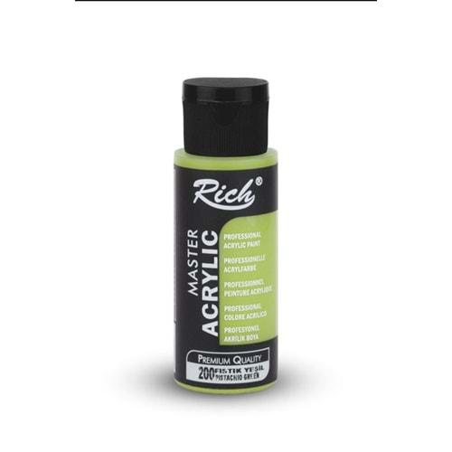 Rich Master Akrilik Boya 60 ml Fıstık Yeşili 200