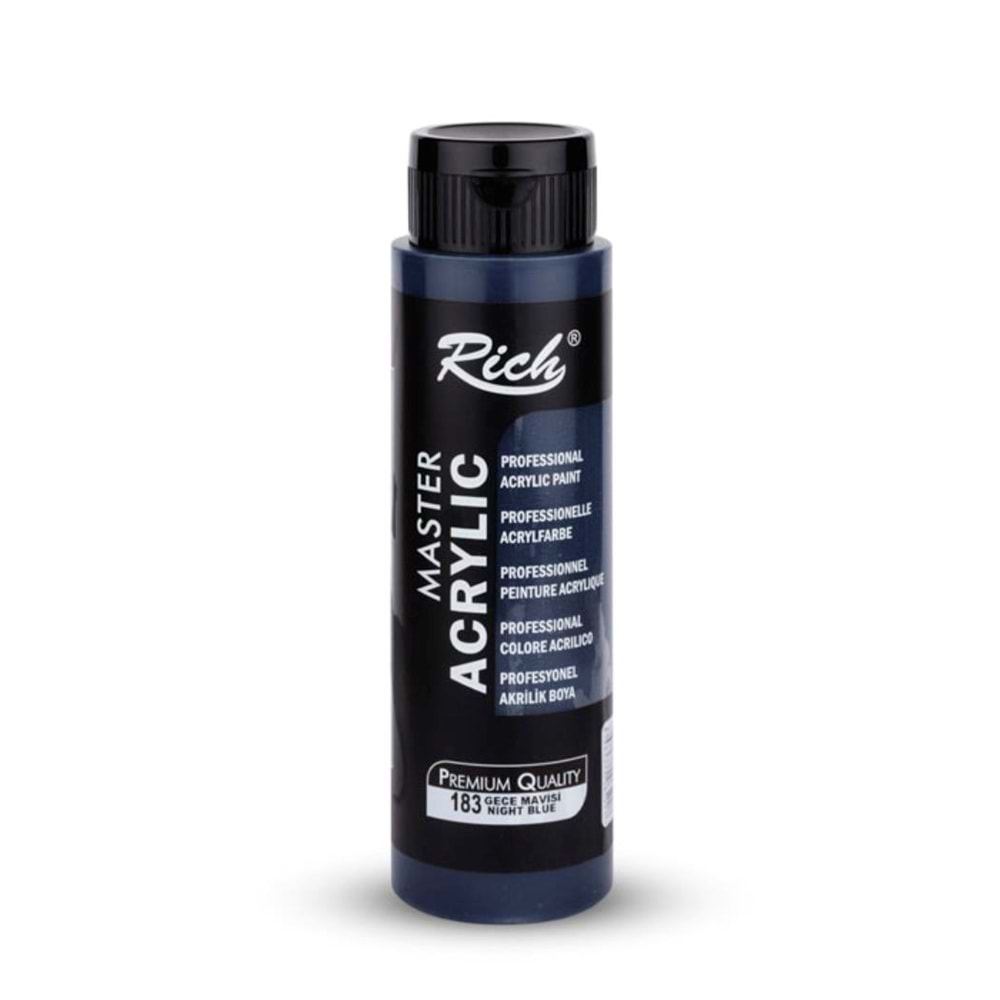 Rich Master Akrilik Boya 500 ml Gece Mavisi 183