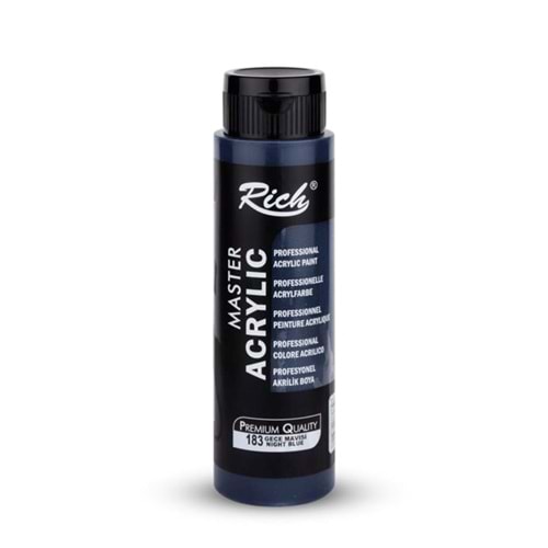 Rich Master Akrilik Boya 500 ml Gece Mavisi 183