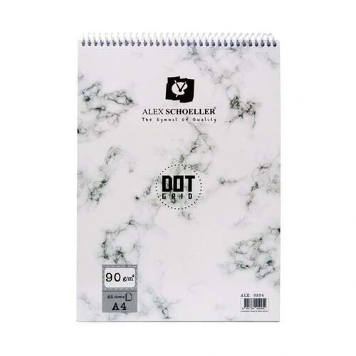Alex Dot Grid Çizim Defteri 90gr 60 Yaprak A4