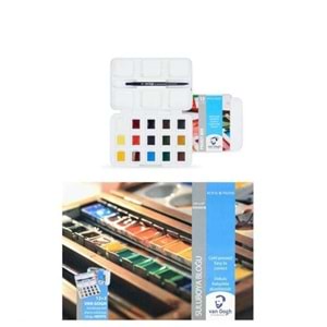 Talens Van Gogh Suluboya 12+3 Plastik Kutu ( 300 gr Defter Hediyeli )