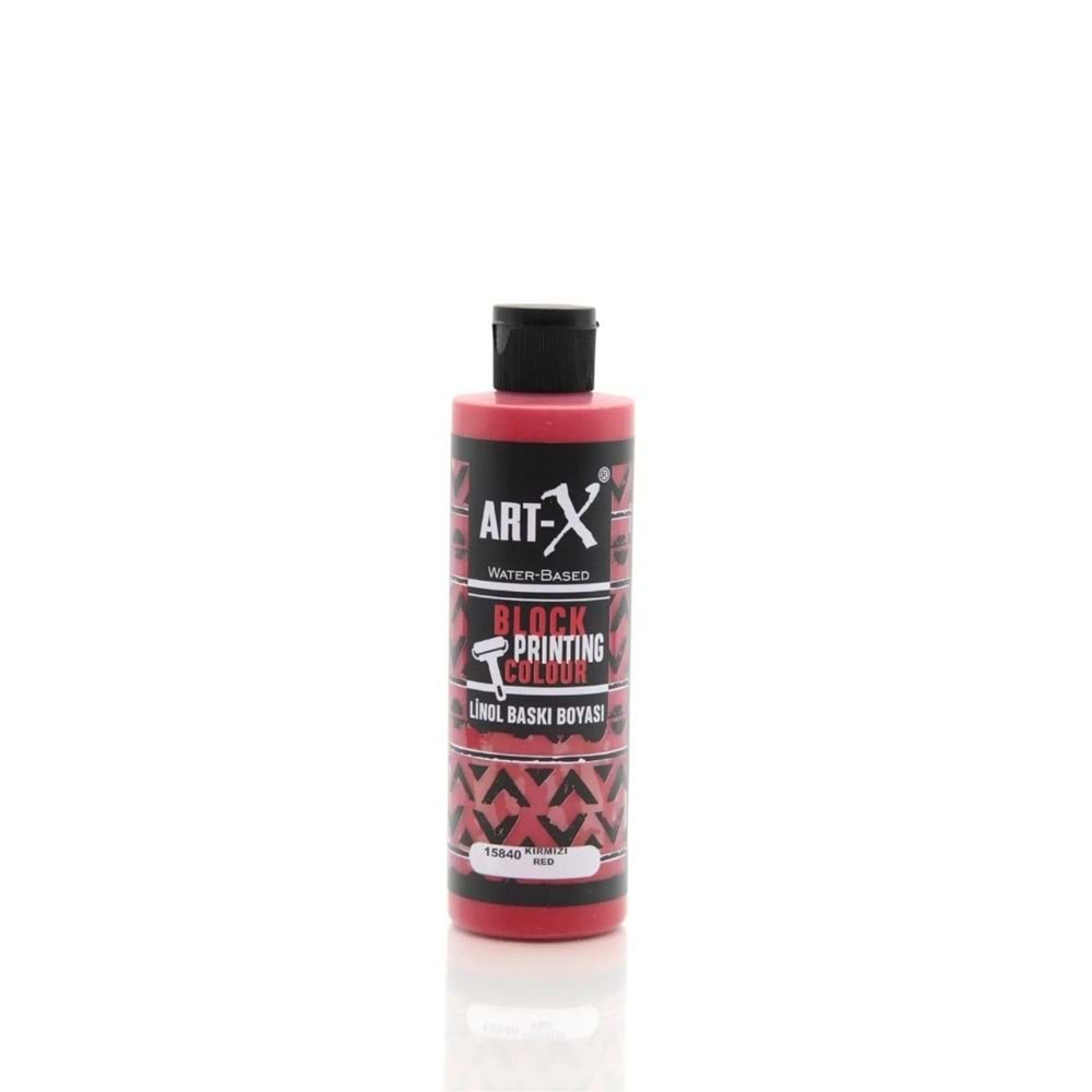Art-X Su Bazli Linol Baski Boyasi 60 ml Kirmizi