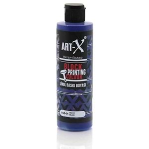 Art-X Su Bazli Linol Baski Boyasi 60 ml Mavi