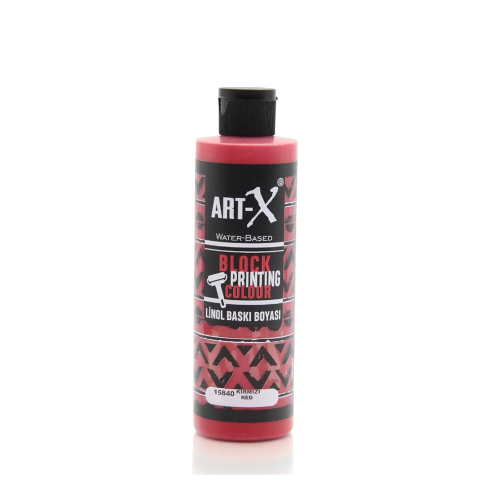 Art-X Su Bazli Linol Baski Boyasi 240 ml Kirmizi 15840