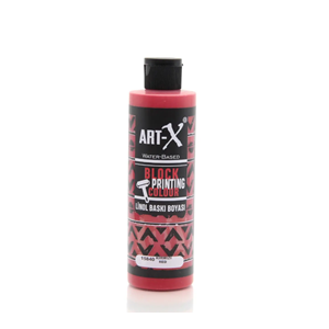 Art-X Su Bazli Linol Baski Boyasi 240 ml Kirmizi 15840