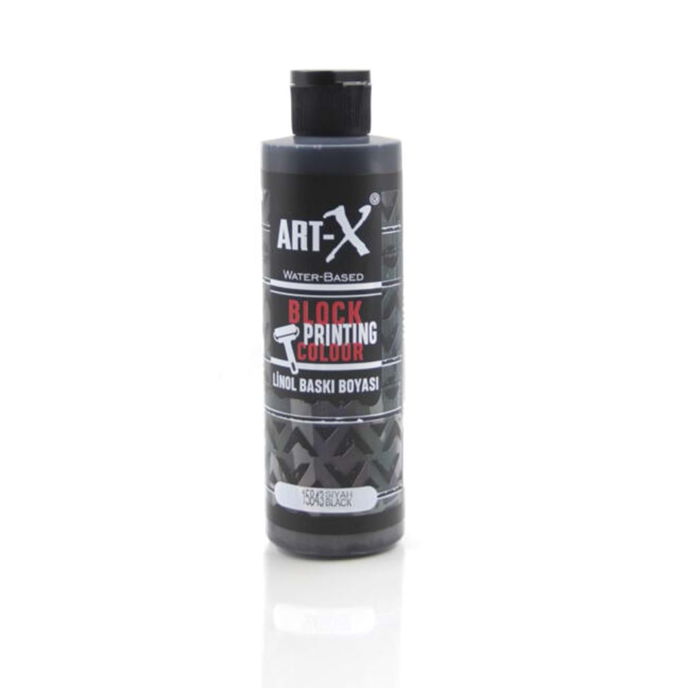 Art-X Su Bazli Linol Baski Boyasi 240 ml Siyah 15843