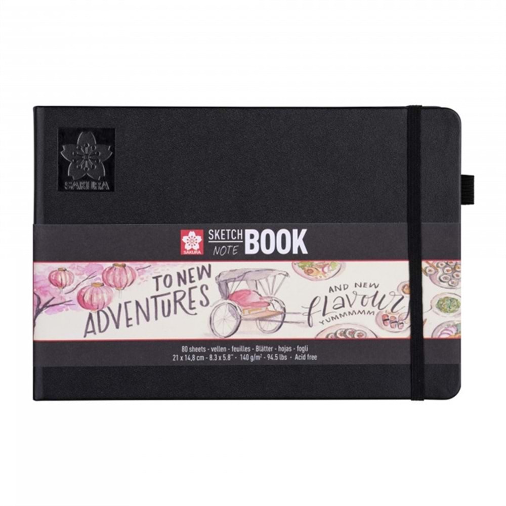 Sakura Sert Kapak Skechbook Ivory Kagit 140 gr 21x15 cm 80 yp