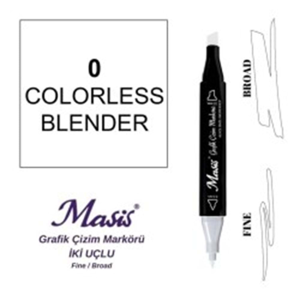 Masis Twin Markör Canli Renk Ayarlayici ÇM-00-Marker Kalem