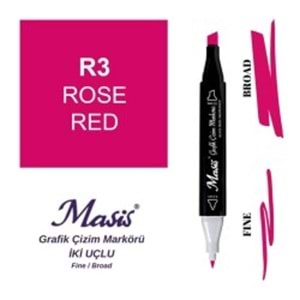 Masis Twin Markör Gül Kirmizi ÇM-03-Marker Kalem