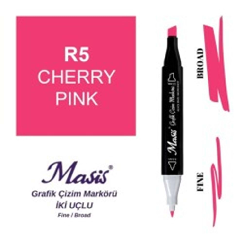 Masis Twin Markör Kiraz Kirmizi ÇM-05-Marker Kalem