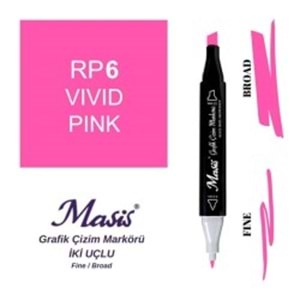 Masis Twin Markör Canli Pembe ÇM-06-Marker Kalem