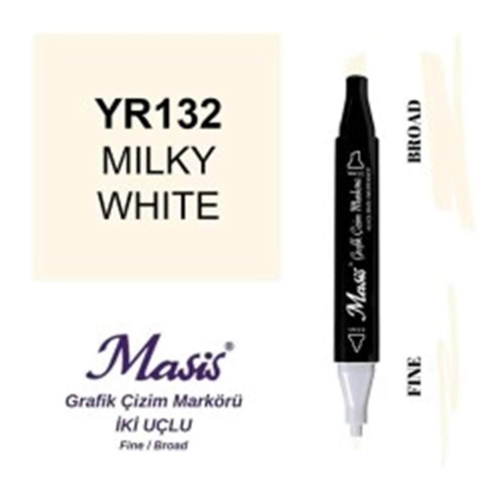 Masis Twin Markör Süt Beyazi ÇM-132-Marker Kalem