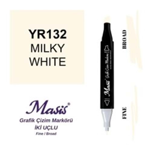 Masis Twin Markör Süt Beyazi ÇM-132-Marker Kalem