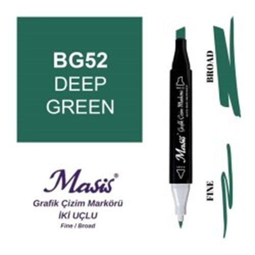 Masis Twin Markör Koyu Yesil ÇM-52-Marker Kalem