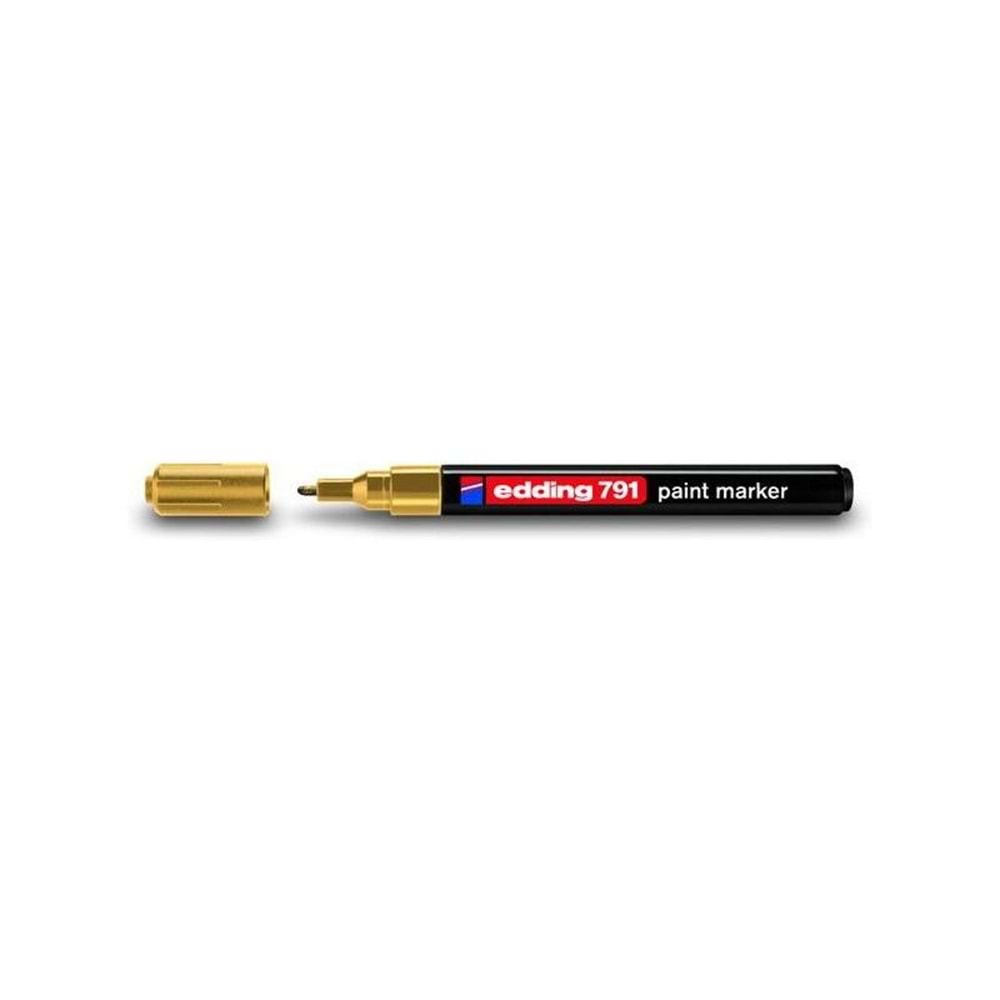 Edding 791 Çok Amaçli Örtücü Boyama Dekorasyon Markörü 1-2 mm Altin Yaldiz