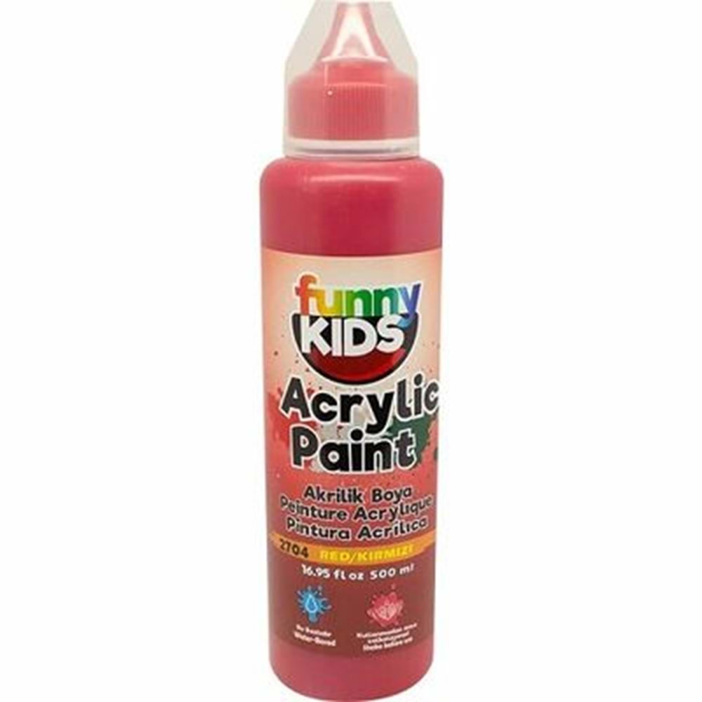 Rich Funny Kids Akrilik Boya 500cc Kirmizi
