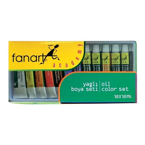 Fanart Academy Yagli Boya Seti 12X12 Ml