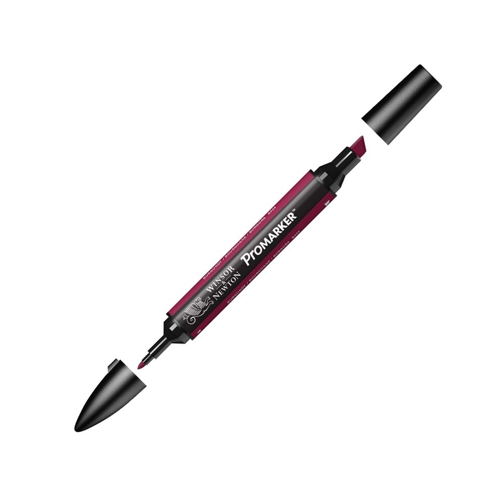 Winsor & Newton Promarker Çift Tarafli Grafik Marker Kalem Burgundy 075 (R424)