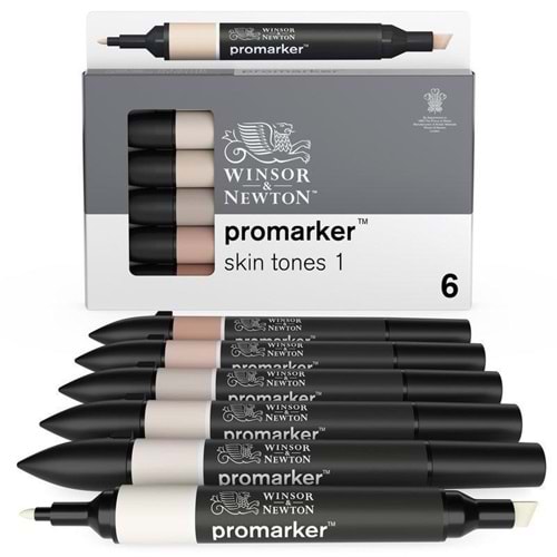 Winsor & Newton Promarker 6’lı Set Skin Tones Set 1