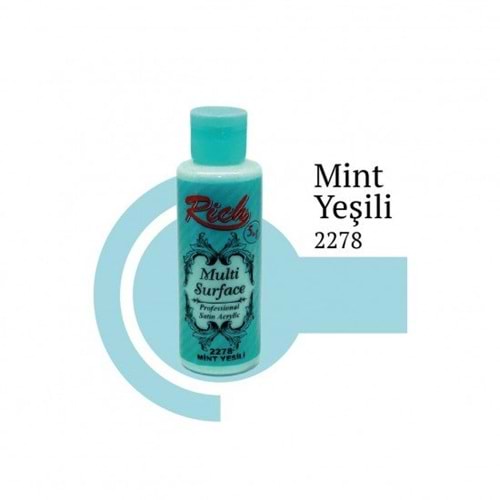 Rich Multi Surface Akrilik Boya 120ml 2278 Mint Yesili