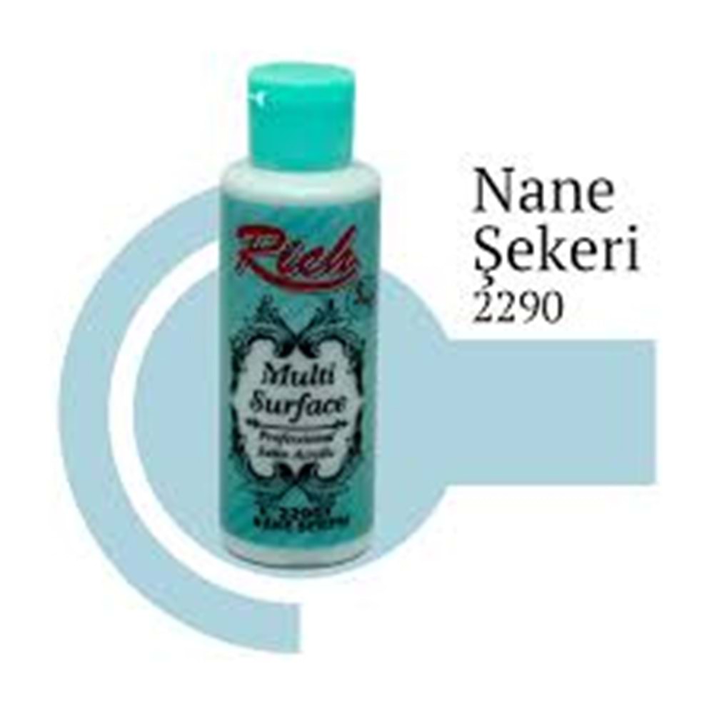 Rich Multi Surface Akrilik Boya 120ml 2290 Nane Sekeri