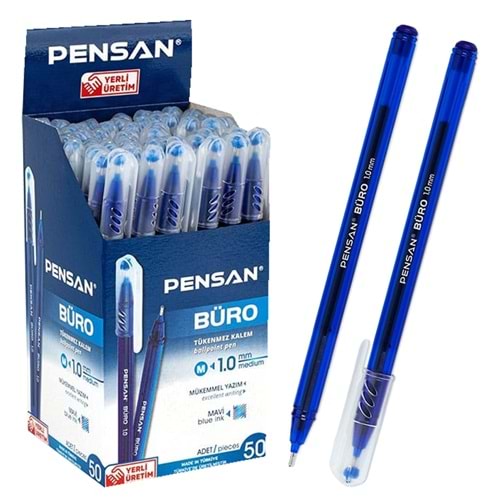 Pensan 2270 Büro Tükenmez Kalem 1 mm Mavi