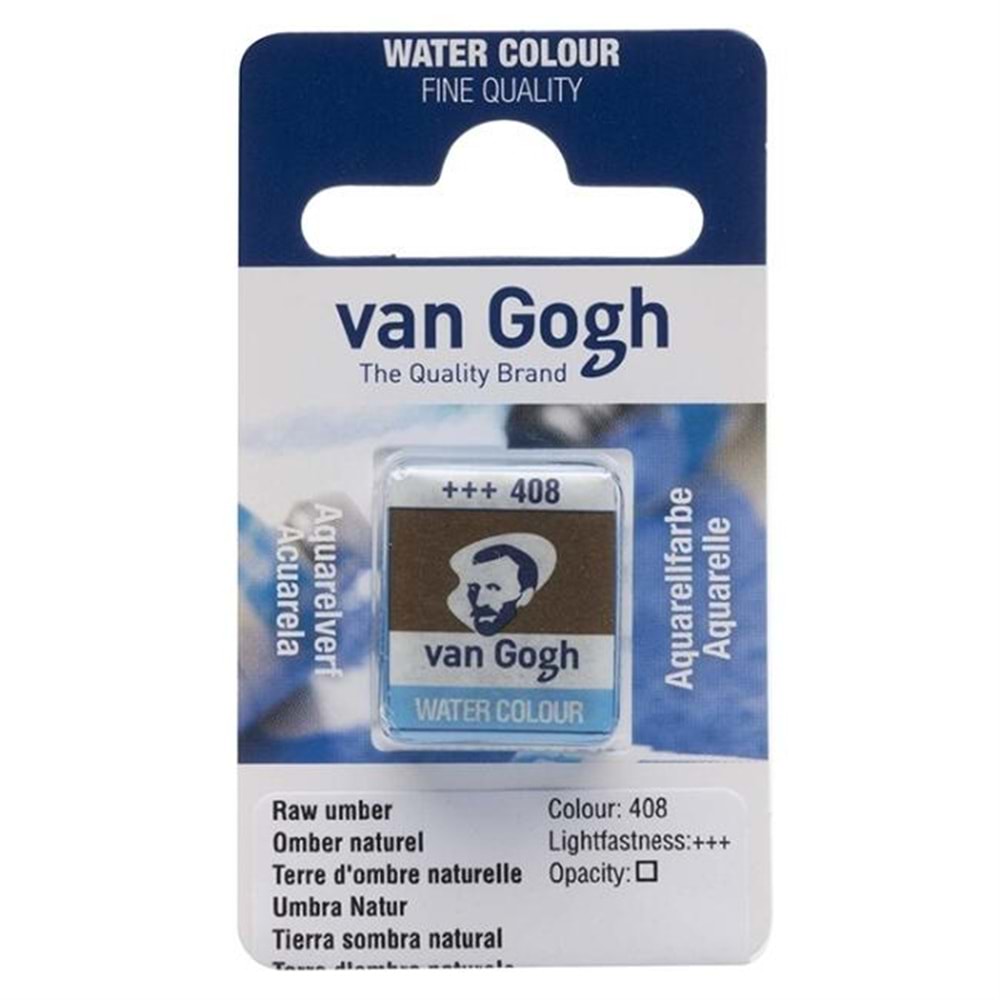 Talens Van Gogh Yarim Tablet Sulu Boya Raw Umber 408