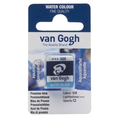 Talens Van Gogh Yarim Tablet Sulu Boya Prussian Blue 508