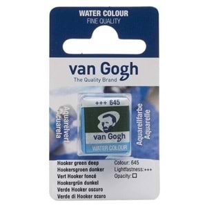 Talens Van Gogh Yarim Tablet Sulu Boya Hooker Green Deep 645