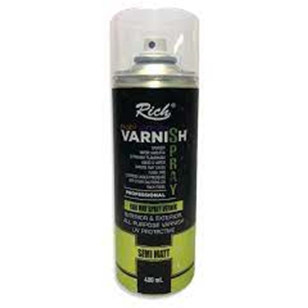 Rich Yarı Mat Sprey Vernik 400 ml